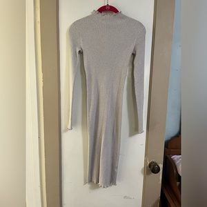 All Saints ribbed mock neck dress Small
